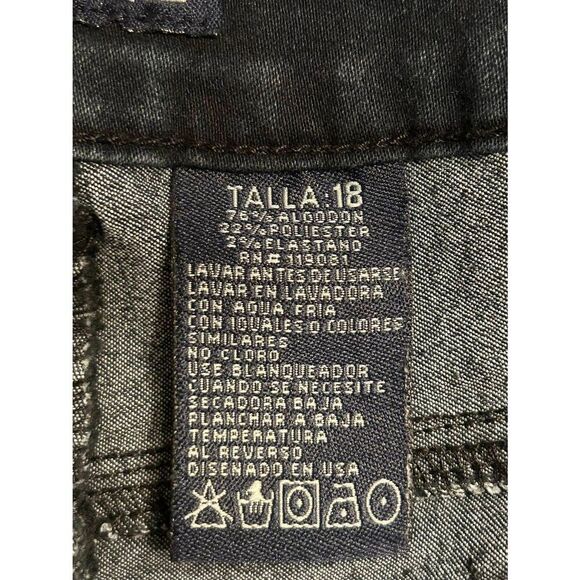 Anthropologie Pilcro High Rise Dark Wash Denim Zip Legging Shimmer Size 28 (8839 - Picture 4 of 7